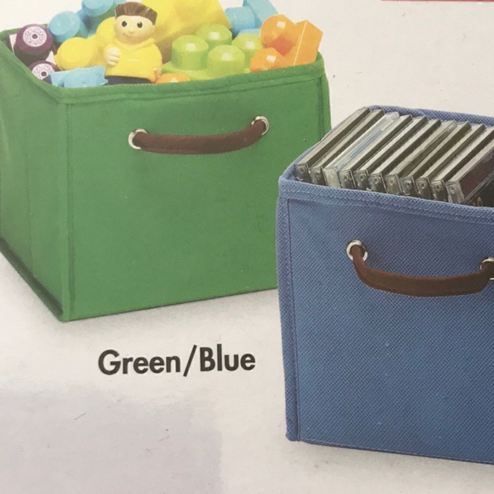 WHITMOR SET OF 2 COLLAPSIBLE CUBES FOR STORAGE! - Picture 4 of 8
